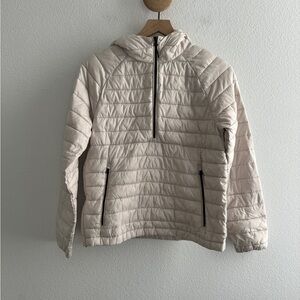 Everlane The Renew Lightweight Half Zip Puffer